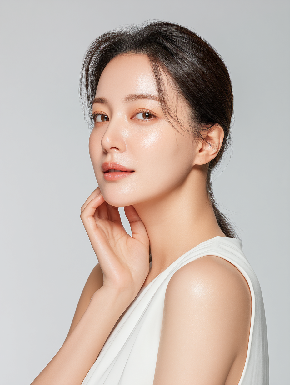 U8347531921 a 20s Korean woman with clear radiant skin gently f3f59b2b bda7 4e3a 833d 7da4fe94bcc2