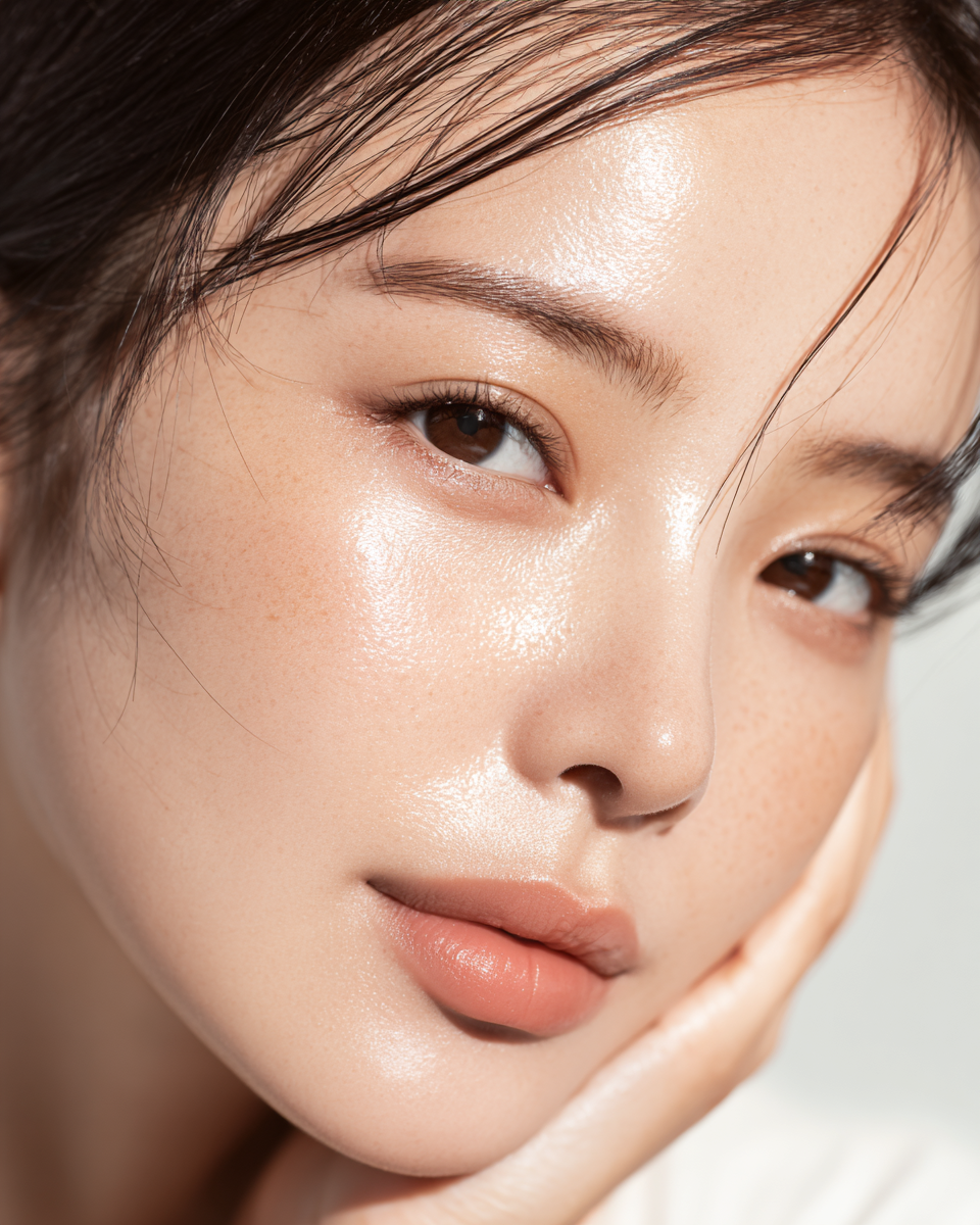 1weekautom Korean female model clean hydrated skin dewy glow 09960126 5b29 4476 a9a2 3893fe0203b8